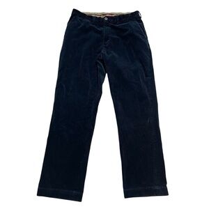 Polo Ralph Lauren Mens Navy Blue Corduroy Cotton Preston Pants- Size 35x32